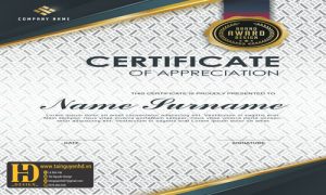 Giấy Chứng Nhận, Bằng Khen, Certificate (185)