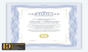 Giấy Chứng Nhận, Bằng Khen, Certificate (186)