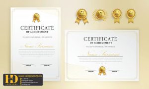 Giấy Chứng Nhận, Bằng Khen, Certificate (187)