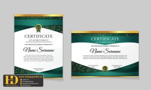 Giấy Chứng Nhận, Bằng Khen, Certificate (189)