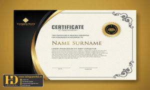 Giấy Chứng Nhận, Bằng Khen, Certificate (19)