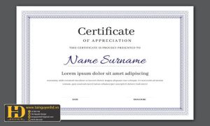 Giấy Chứng Nhận, Bằng Khen, Certificate (2)