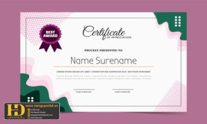 Giấy Chứng Nhận, Bằng Khen, Certificate (203)