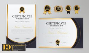 Giấy Chứng Nhận, Bằng Khen, Certificate (204)