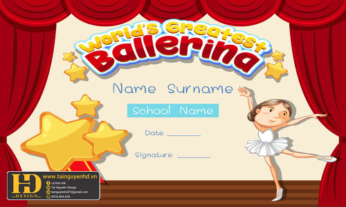 Giấy Chứng Nhận, Bằng Khen, Certificate (205)