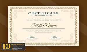 Giấy Chứng Nhận, Bằng Khen, Certificate (206)