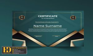 Giấy Chứng Nhận, Bằng Khen, Certificate (215)