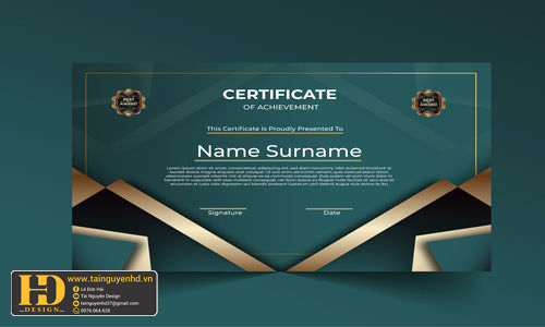 Giấy Chứng Nhận, Bằng Khen, Certificate (215)