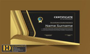 Giấy Chứng Nhận, Bằng Khen, Certificate (217)