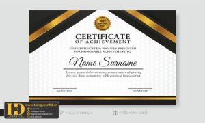 Giấy Chứng Nhận, Bằng Khen, Certificate (219)