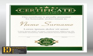 Giấy Chứng Nhận, Bằng Khen, Certificate (224)