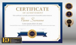 Giấy Chứng Nhận, Bằng Khen, Certificate (225)