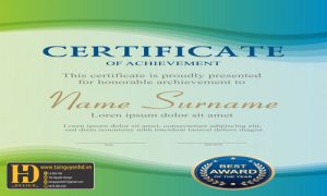 Giấy Chứng Nhận, Bằng Khen, Certificate (227)