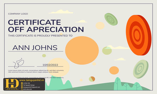 Giấy Chứng Nhận, Bằng Khen, Certificate (234)