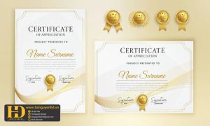 Giấy Chứng Nhận, Bằng Khen, Certificate (238)