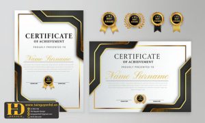 Giấy Chứng Nhận, Bằng Khen, Certificate (24)