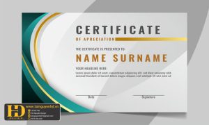 Giấy Chứng Nhận, Bằng Khen, Certificate (247)