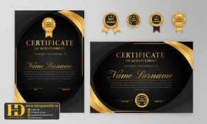 Giấy Chứng Nhận, Bằng Khen, Certificate (25)