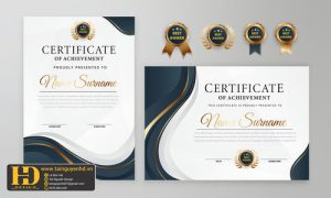 Giấy Chứng Nhận, Bằng Khen, Certificate (26)