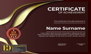 Giấy Chứng Nhận, Bằng Khen, Certificate (29)
