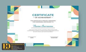 Giấy Chứng Nhận, Bằng Khen, Certificate (3)