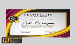 Giấy Chứng Nhận, Bằng Khen, Certificate (38)