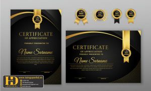 Giấy Chứng Nhận, Bằng Khen, Certificate (42)