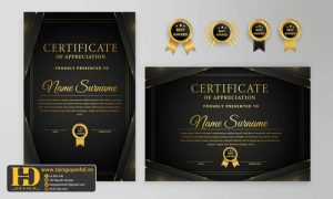 Giấy Chứng Nhận, Bằng Khen, Certificate (43)