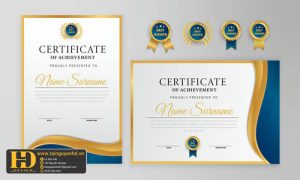 Giấy Chứng Nhận, Bằng Khen, Certificate (44)