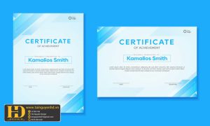 Giấy Chứng Nhận, Bằng Khen, Certificate (46)