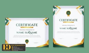 Giấy Chứng Nhận, Bằng Khen, Certificate (48)