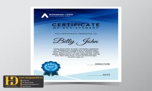 Giấy Chứng Nhận, Bằng Khen, Certificate (52)