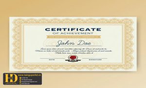 Giấy Chứng Nhận, Bằng Khen, Certificate (53)