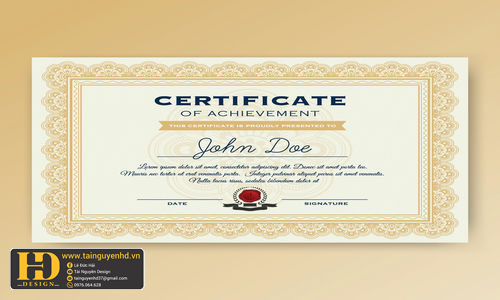 Giấy Chứng Nhận, Bằng Khen, Certificate (53)