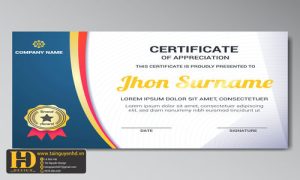 Giấy Chứng Nhận, Bằng Khen, Certificate (57)