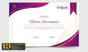 Giấy Chứng Nhận, Bằng Khen, Certificate (65)