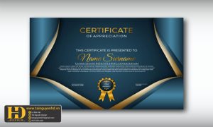 Giấy Chứng Nhận, Bằng Khen, Certificate (66)