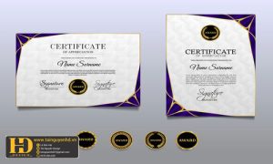 Giấy Chứng Nhận, Bằng Khen, Certificate (69)