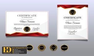 Giấy Chứng Nhận, Bằng Khen, Certificate (71)