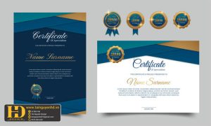 Giấy Chứng Nhận, Bằng Khen, Certificate (74)