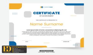Giấy Chứng Nhận, Bằng Khen, Certificate (77)