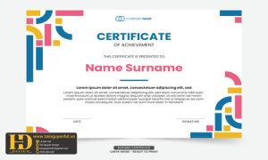 Giấy Chứng Nhận, Bằng Khen, Certificate (78)