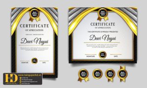 Giấy Chứng Nhận, Bằng Khen, Certificate (82)