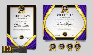 Giấy Chứng Nhận, Bằng Khen, Certificate (84)