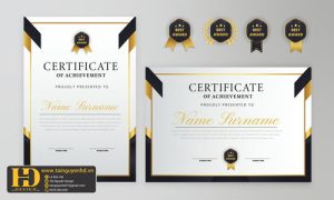 Giấy Chứng Nhận, Bằng Khen, Certificate (9)