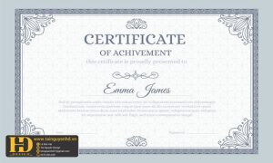 Giấy Chứng Nhận, Bằng Khen, Certificate (92)