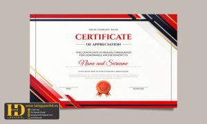 Giấy Chứng Nhận, Bằng Khen, Certificate (93)