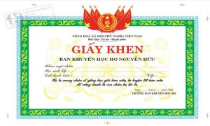 Giấy Khen Ban Khuyến Học