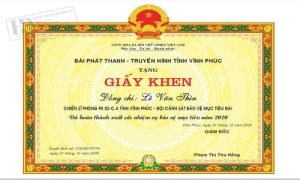 Giấy Khen Đài Phát Thanh 1