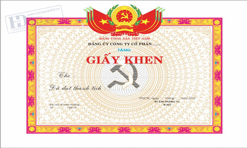 Giấy Khen Đảng Ủy 1